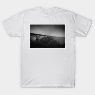 In the beautiful evening light lies the Öresund Bridge, which connects Sweden and Denmark T-Shirt